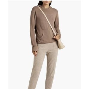 NWT Monrow Womens Kangaroo Pullover‎ Hoodie Size Medium Soft Ribbed Cuffs Hem